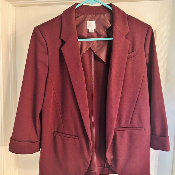 LC Lauren Conrad Jackets & Blazers - LC Lauren Conrad Deep Red Blazer